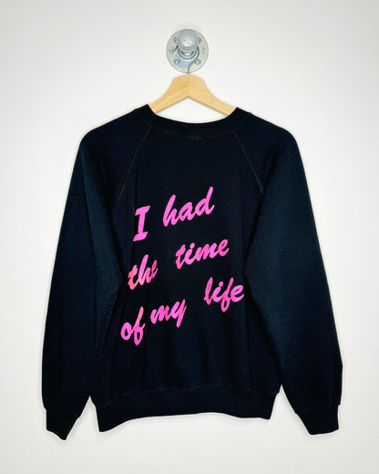 Vintage 90s Hollywood Dupree Black Crewneck Sweatshirt