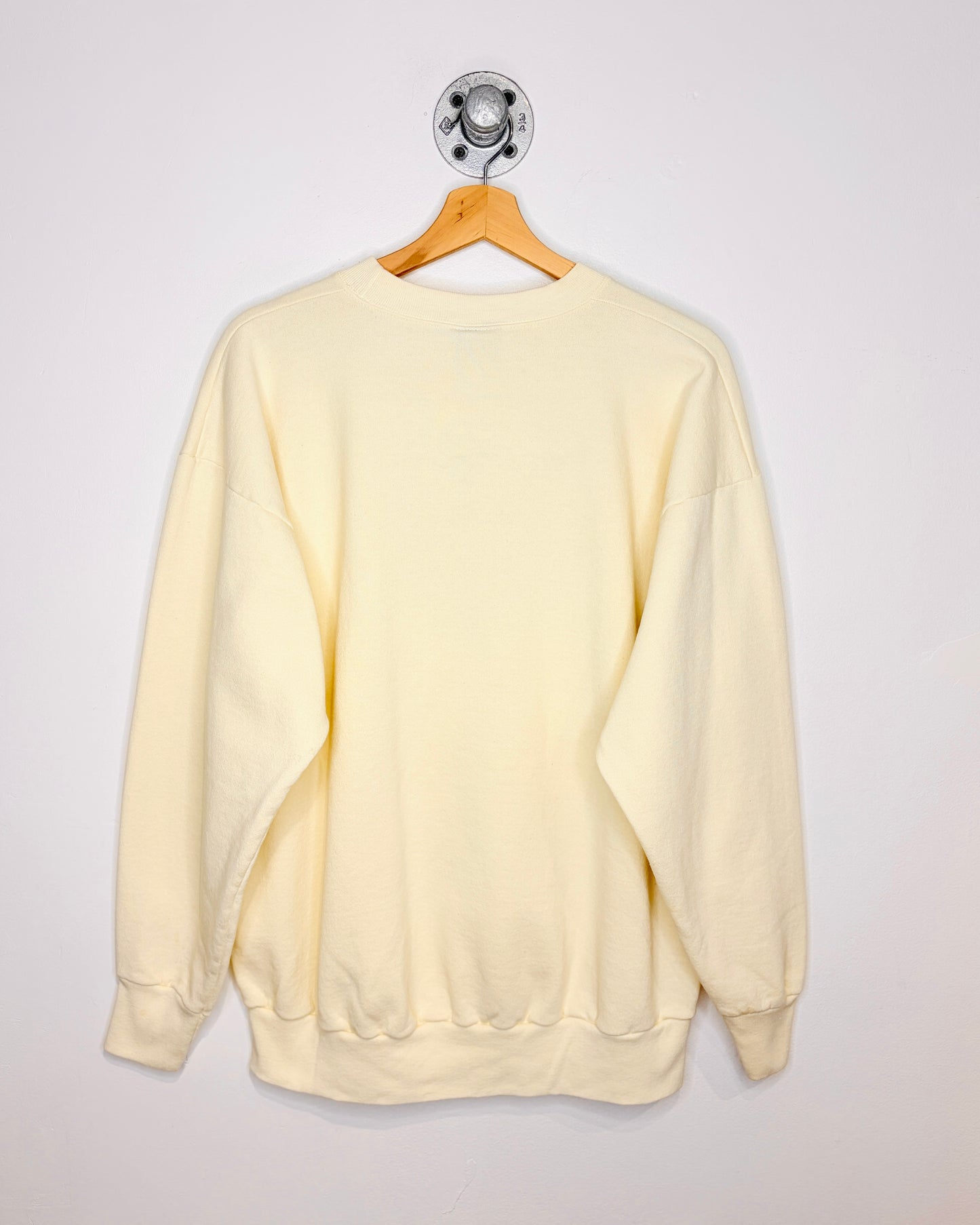 Vintage 90s Iowa Hawkeyes Off White Crewneck Sweatshirt
