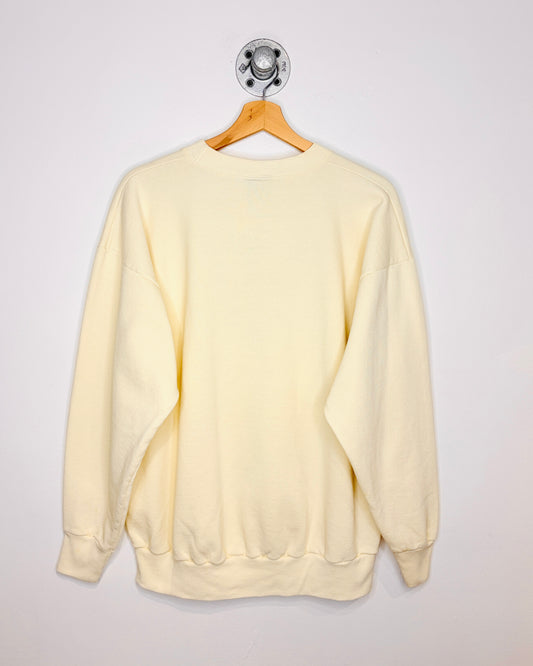 Vintage 90s Iowa Hawkeyes Off White Crewneck Sweatshirt
