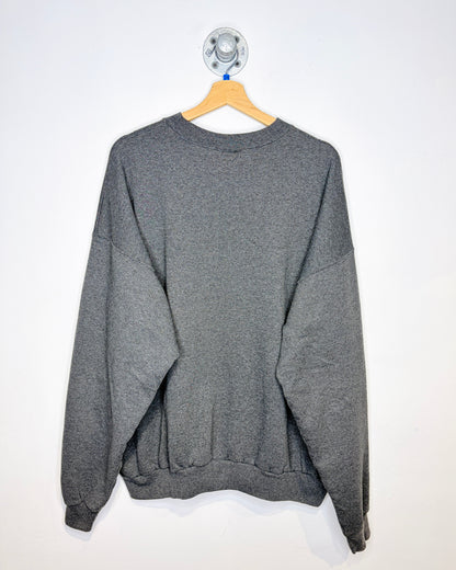 Vintage 2000s Just Hook It Fishing Grey Crewneck Sweatshirt