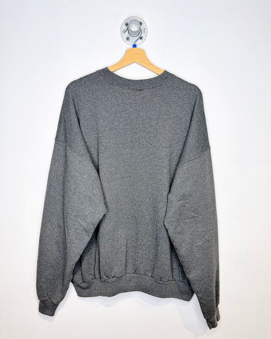 Vintage 2000s Just Hook It Fishing Grey Crewneck Sweatshirt