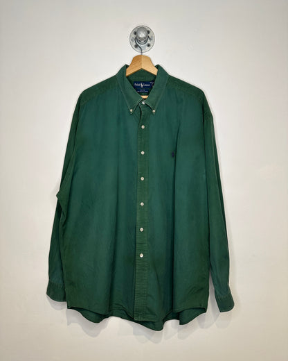 Ralph Lauren Blake Dark Green Button Down Long Sleeve Shirt