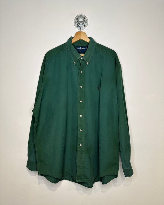 Ralph Lauren Blake Dark Green Button Down Long Sleeve Shirt