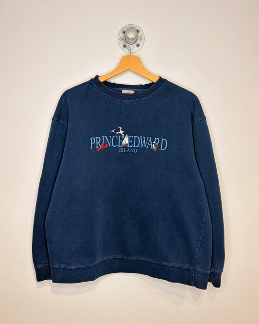 Vintage 90s Prince Edward Island Navy Crewneck Sweatshirt