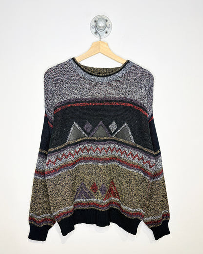 Vintage 90s Impact Multi-Colour Knit Sweater