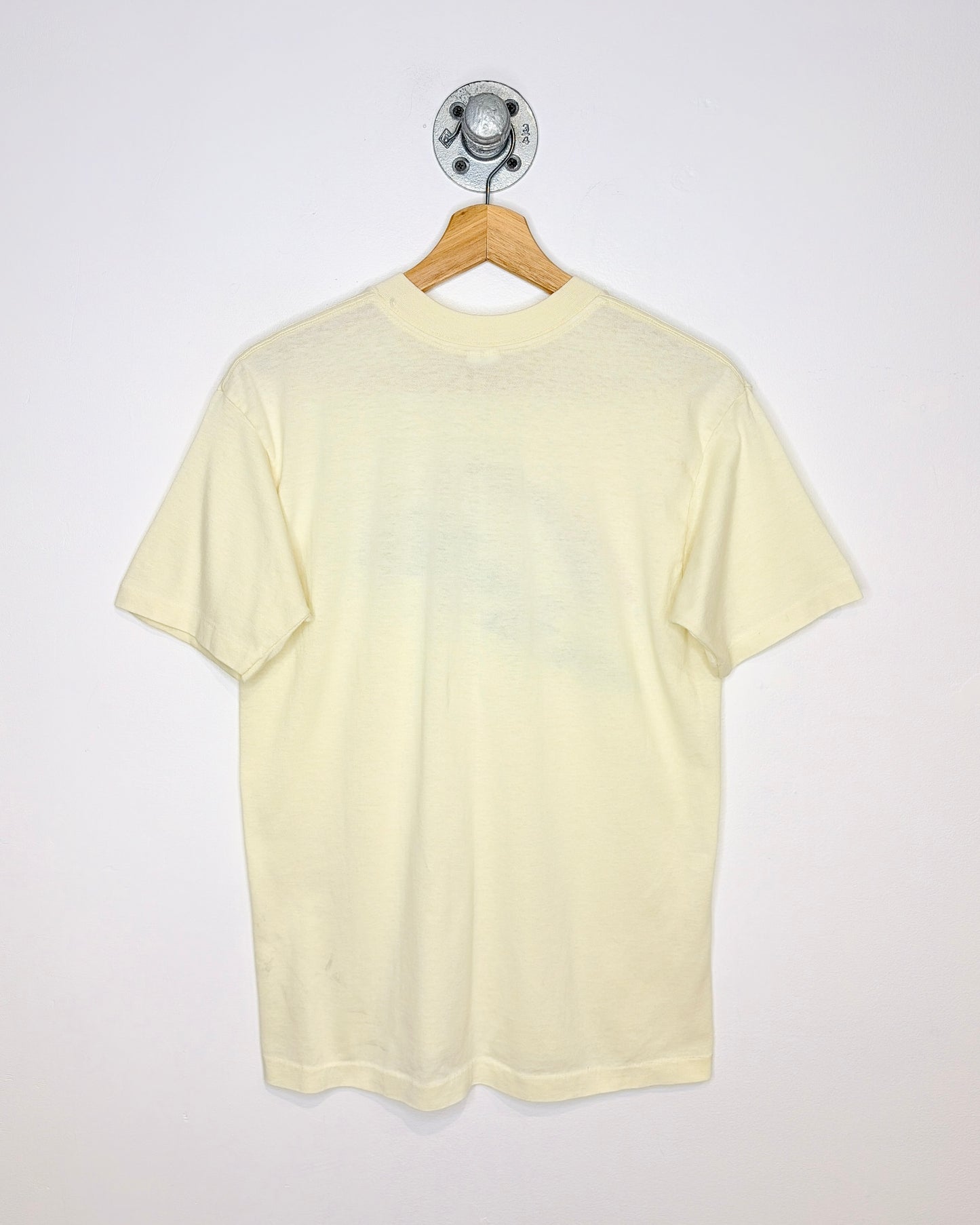 Vintage 1982 Hawaii Paper Thin Cream Tee Shirt