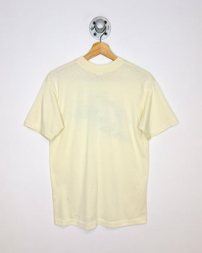 Vintage 1982 Hawaii Paper Thin Cream Tee Shirt