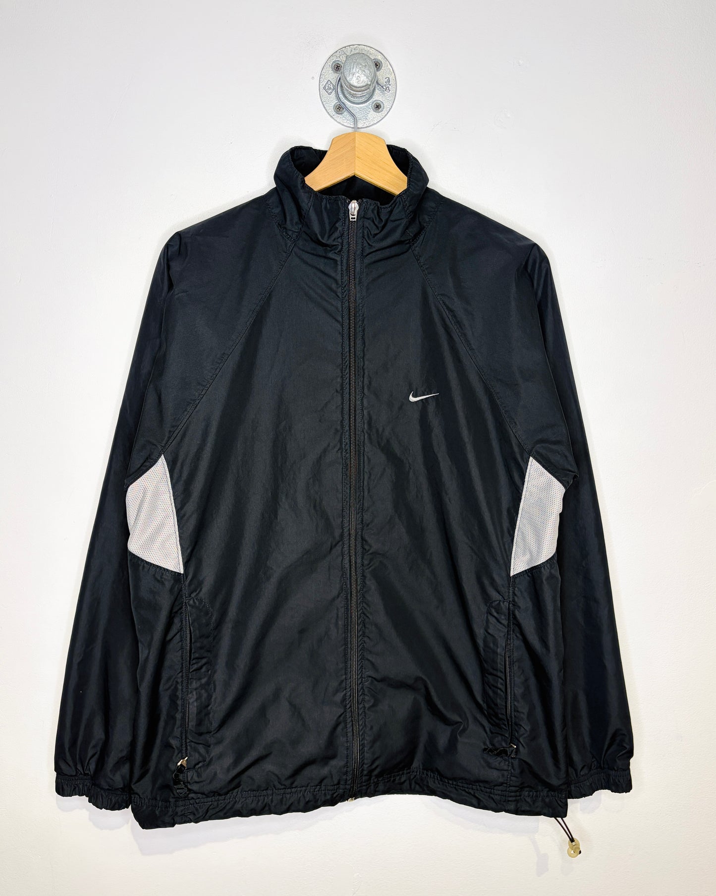 Vintage 90s/00s Nike Silver Swoosh Track Jacket