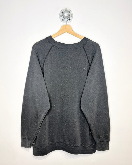 Vintage 1980s Mickey Mouse Black Crewneck Sweatshirt