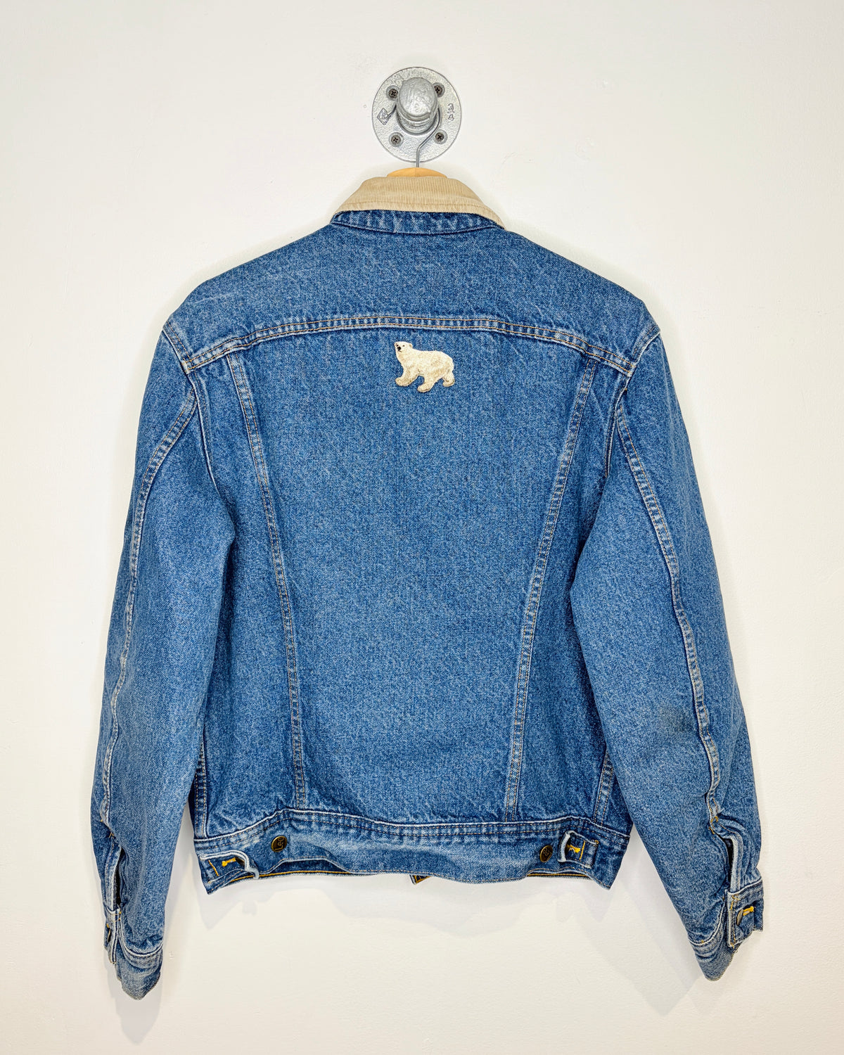 Vintage 80s Lee Storm Rider Blanket Lined Denim Jacket