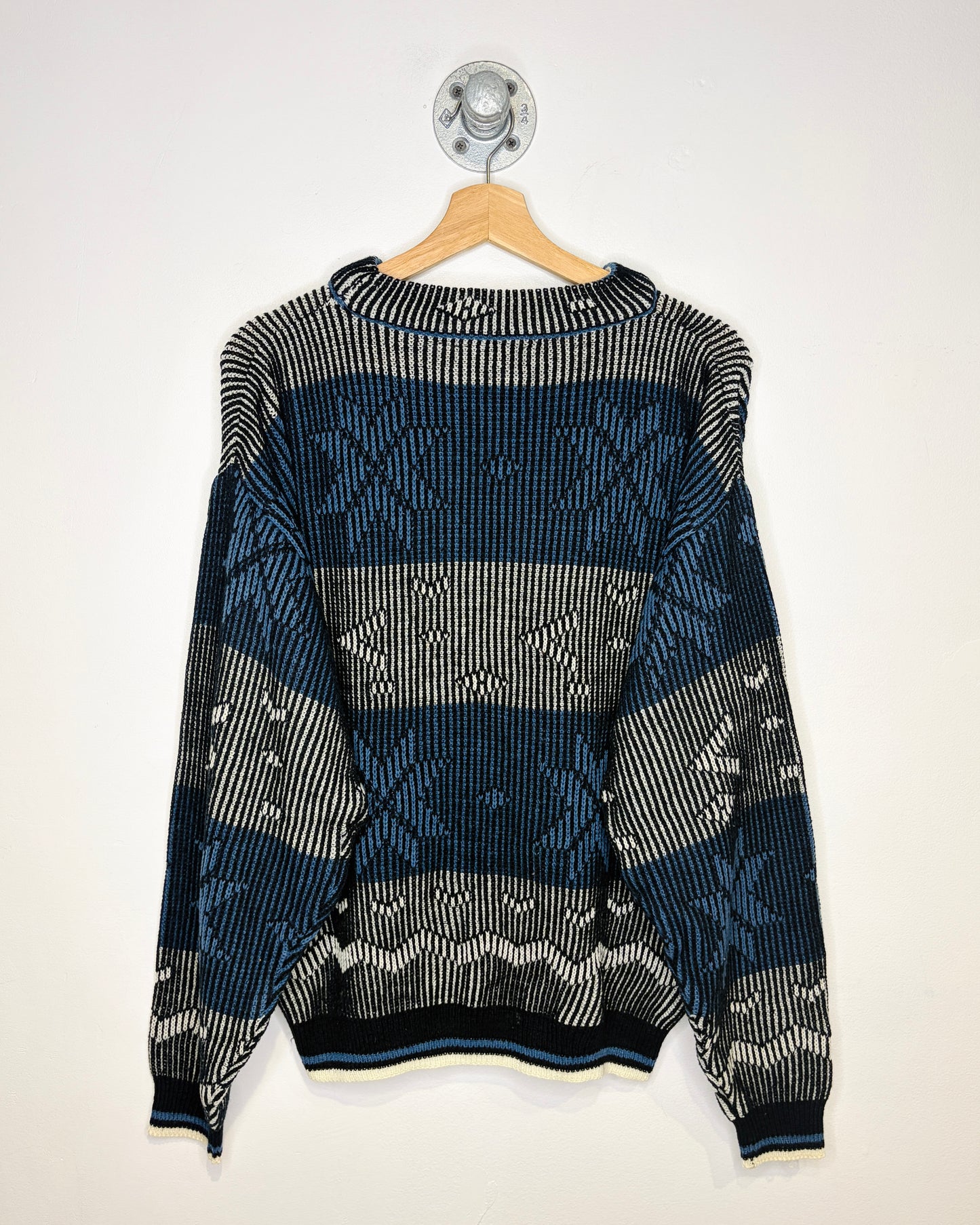 Vintage 90s Kistu 3D Abstract Knit Sweater