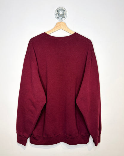 Vintage 2000s Russell Athletics Burgundy Basic Crewneck Sweatshirt