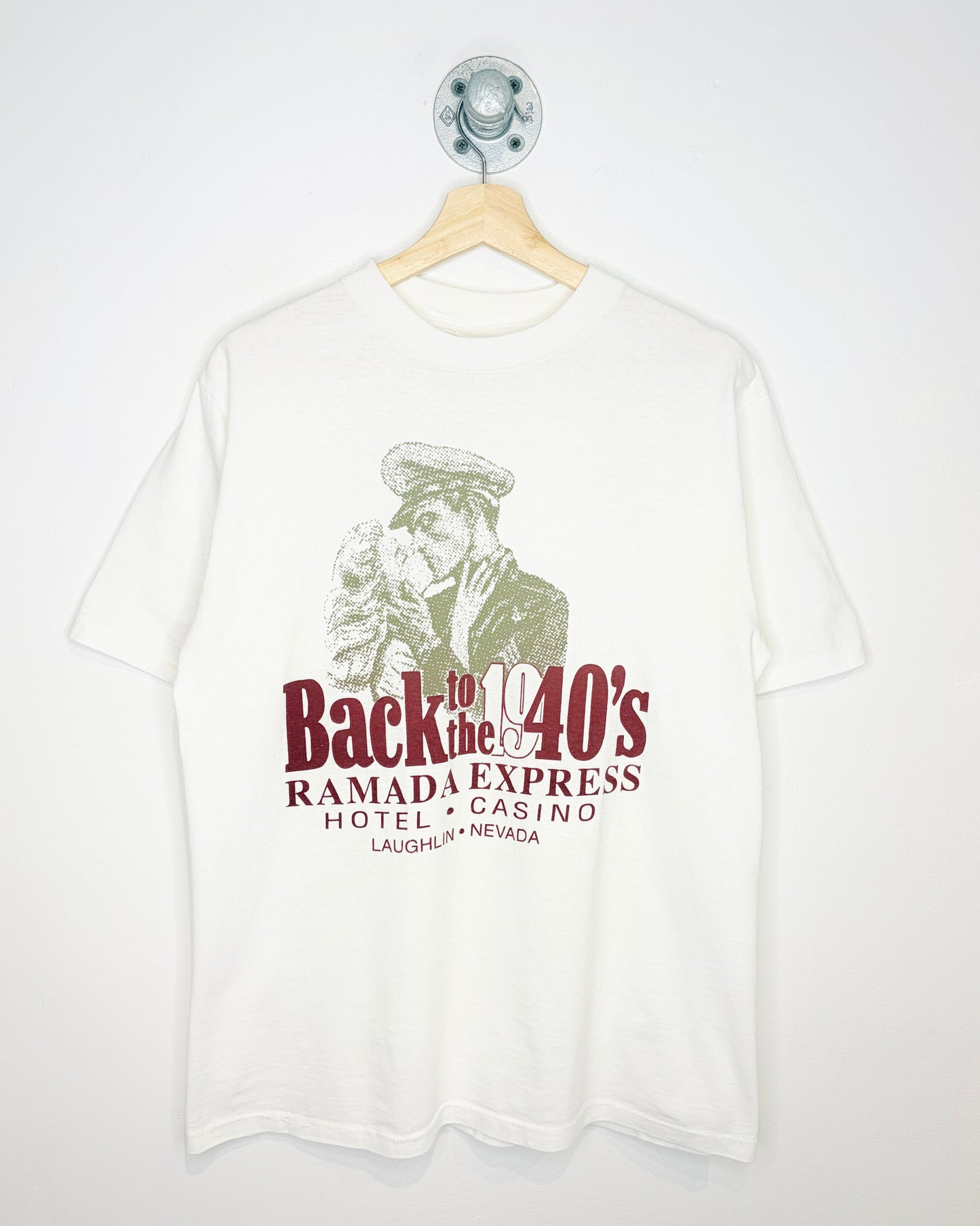 Vintage 90s Ramada Express White Tee Shirt