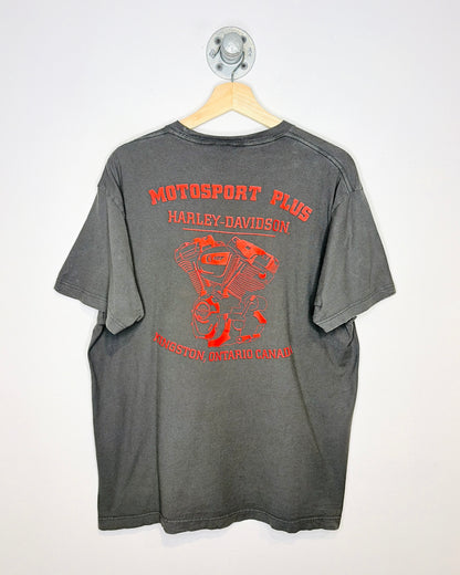 Harley Davidson Kingston Ontario Grey Tee Shirt