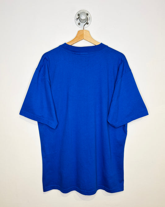 Vintage 90s Mickey Inc Goofy & Donald Blue Tee Shirt