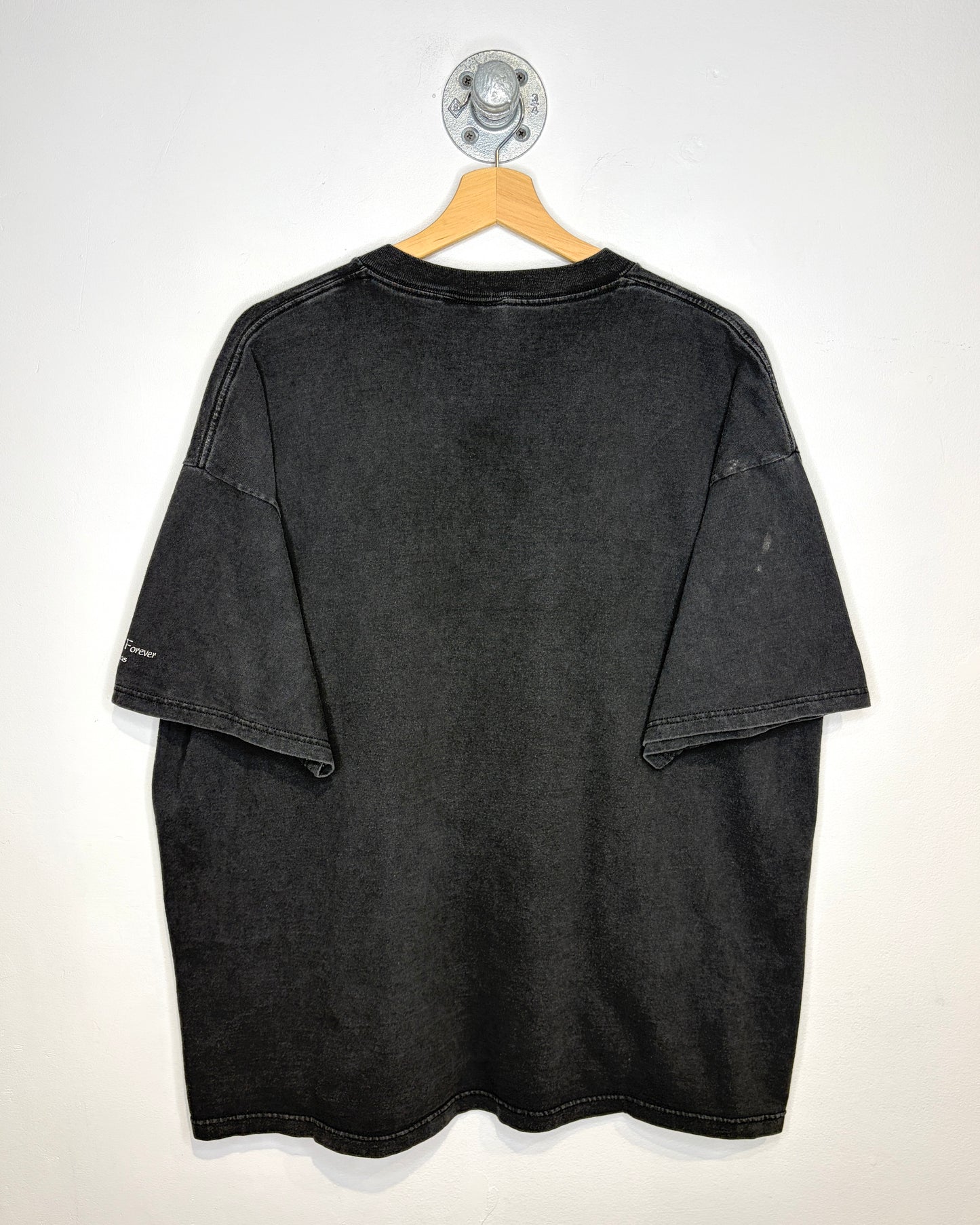 Vintage 90s Extinction Is Forever Faded Black Tiger Tee Shirt