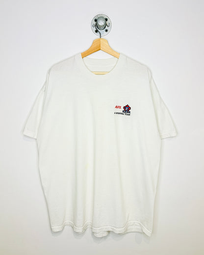 Vintage 90s Toronto Blue Jays Embroidered White Tee Shirt