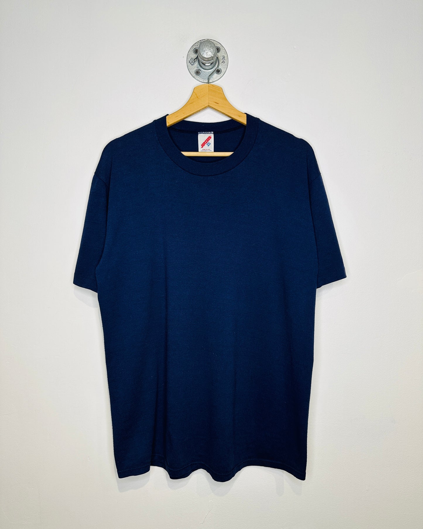 Vintage 1990s Jerzees Basic Navy Tee Shirt