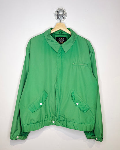 Vintage 90s Aberdeen Moss Green Harrington Style Jacket