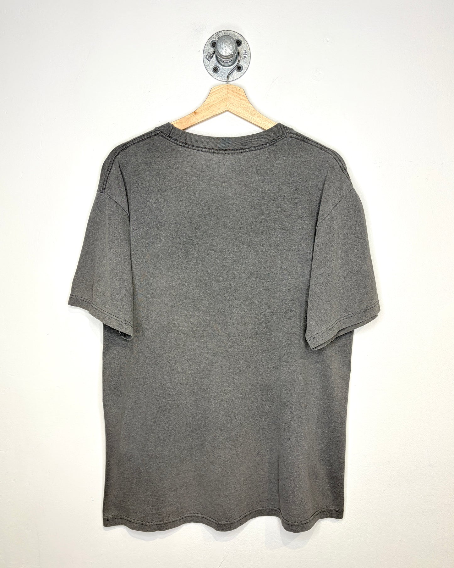 Vintage Adelphi University Faded Charcoal Tee Shirt
