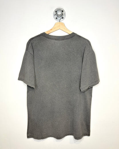 Vintage Adelphi University Faded Charcoal Tee Shirt