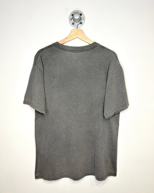 Vintage Adelphi University Faded Charcoal Tee Shirt