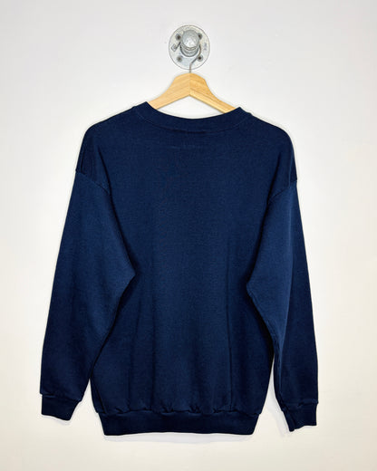 Vintage 1996 Cotton Grove Wolf Navy Blue Crewneck Sweatshirt