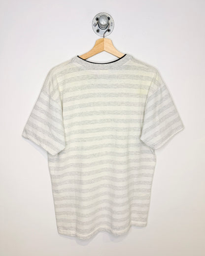Vintage 1990s Hilton Head Island Tourist White And Grey Tee Shirt