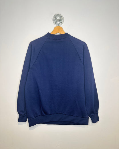 Vintage 1980s Captain Polyester Blend Navy Sweatshirt