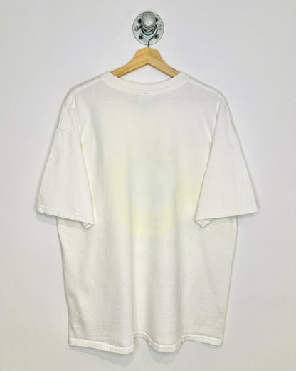 Vintage Earth Day 2005 Sunflower White Tee Shirt