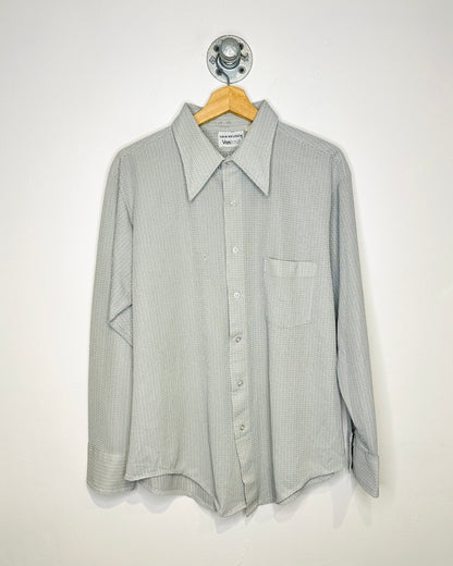 Vintage 1970s Van Heusen VanKnit One Pocket Collar Button Up Shirt