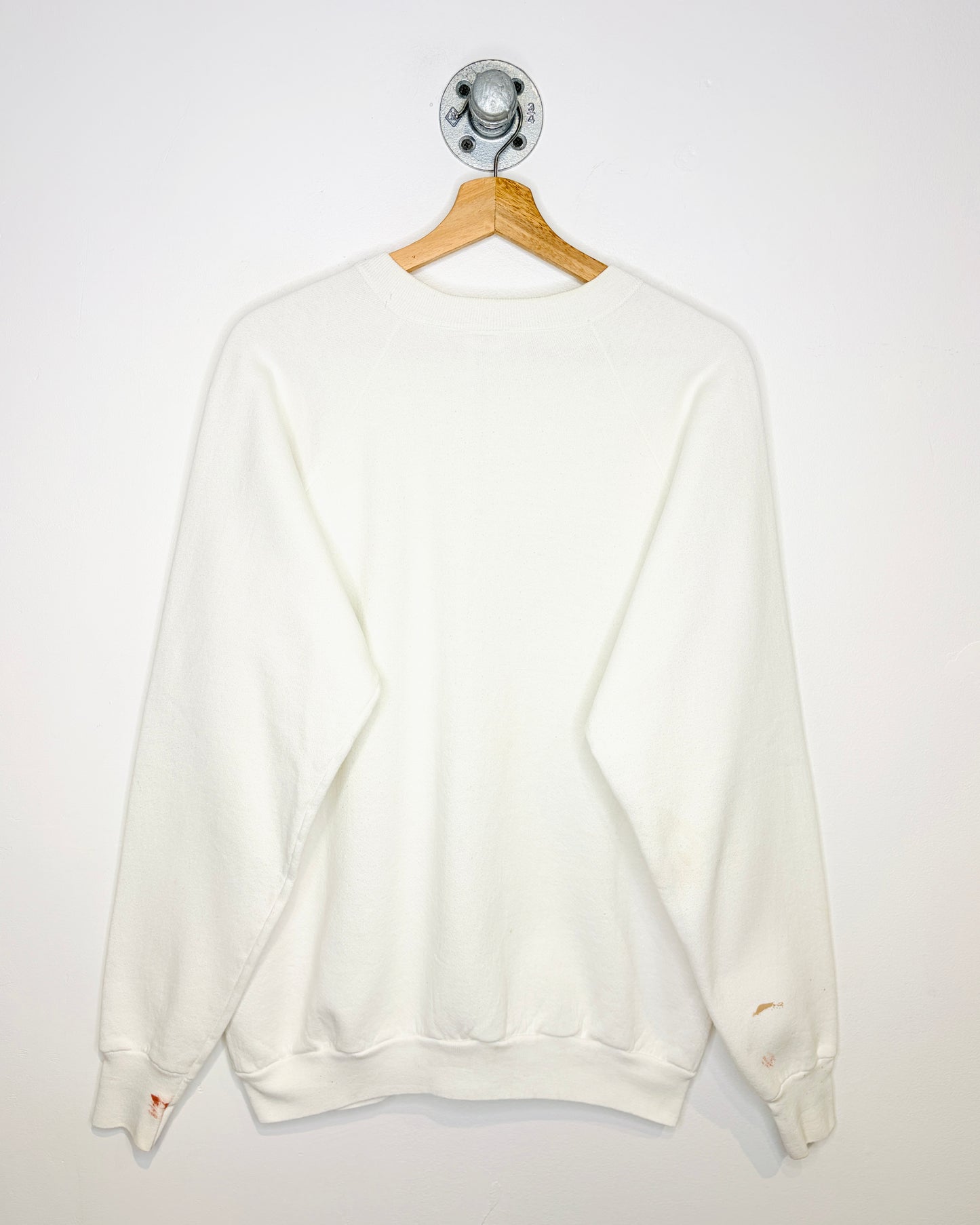 Vintage 1989 Burlington Ontario Tourist Graphic Print White Crewneck Sweatshirt