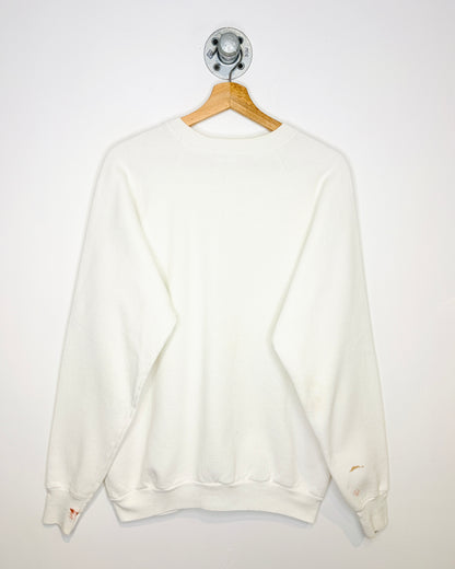 Vintage 1989 Burlington Ontario Tourist Graphic Print White Crewneck Sweatshirt