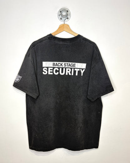 Vintage Concert Security Faded Black Tee Shirt