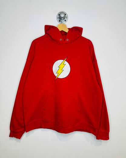 Vintage 2000s The Flash DC Comics Faded Red Hoodie