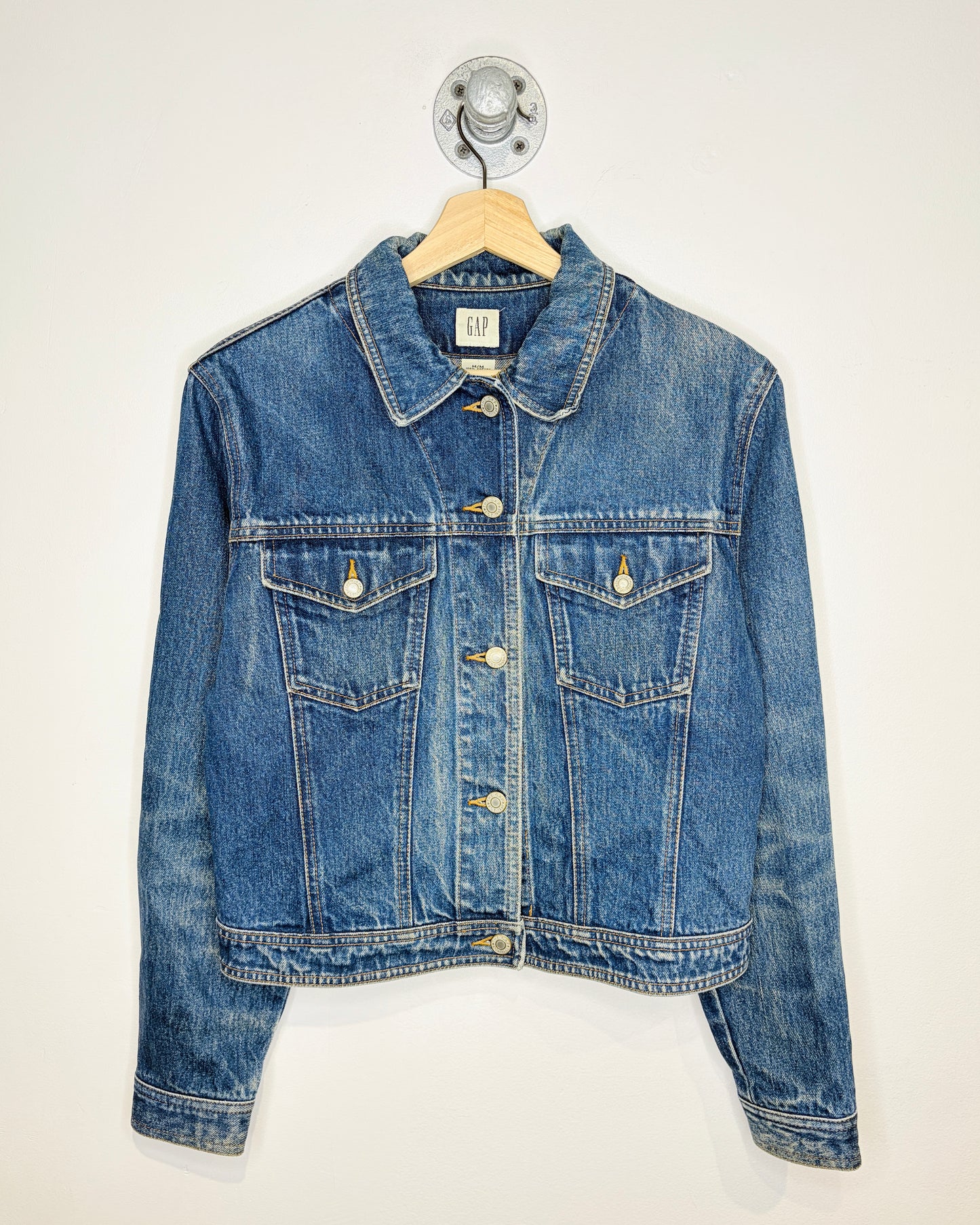 Vintage GAP Faded Dark Wash Denim Jacket