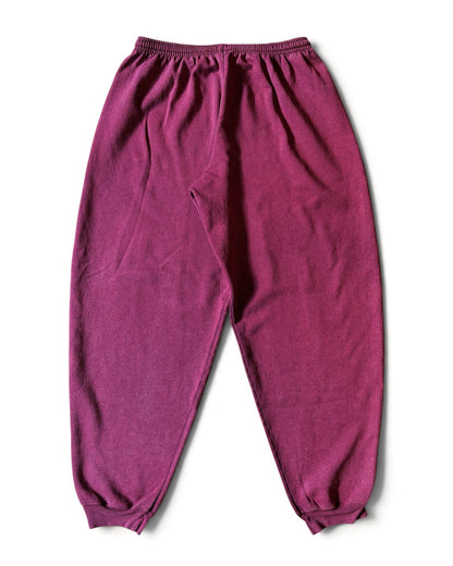 Vintage 90s Baggy Canadian-Made Gator’s Gym Faded Burgundy Sweatpants