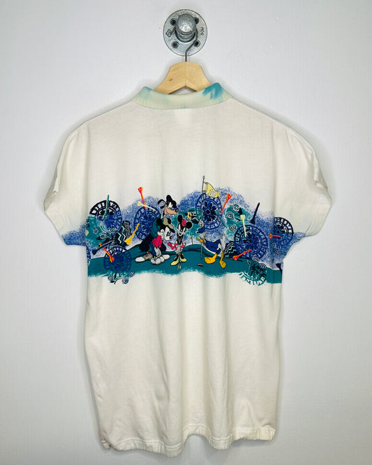 Vintage 90s Mickey Mouse Golf White Tee Shirt
