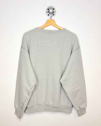 Vintage 1990s Non-Fiction Grey Classic 100 % Cotton Crewneck Sweatshirt