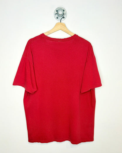 2000s KISS Distressed & Faded Red Band Tee Shirt