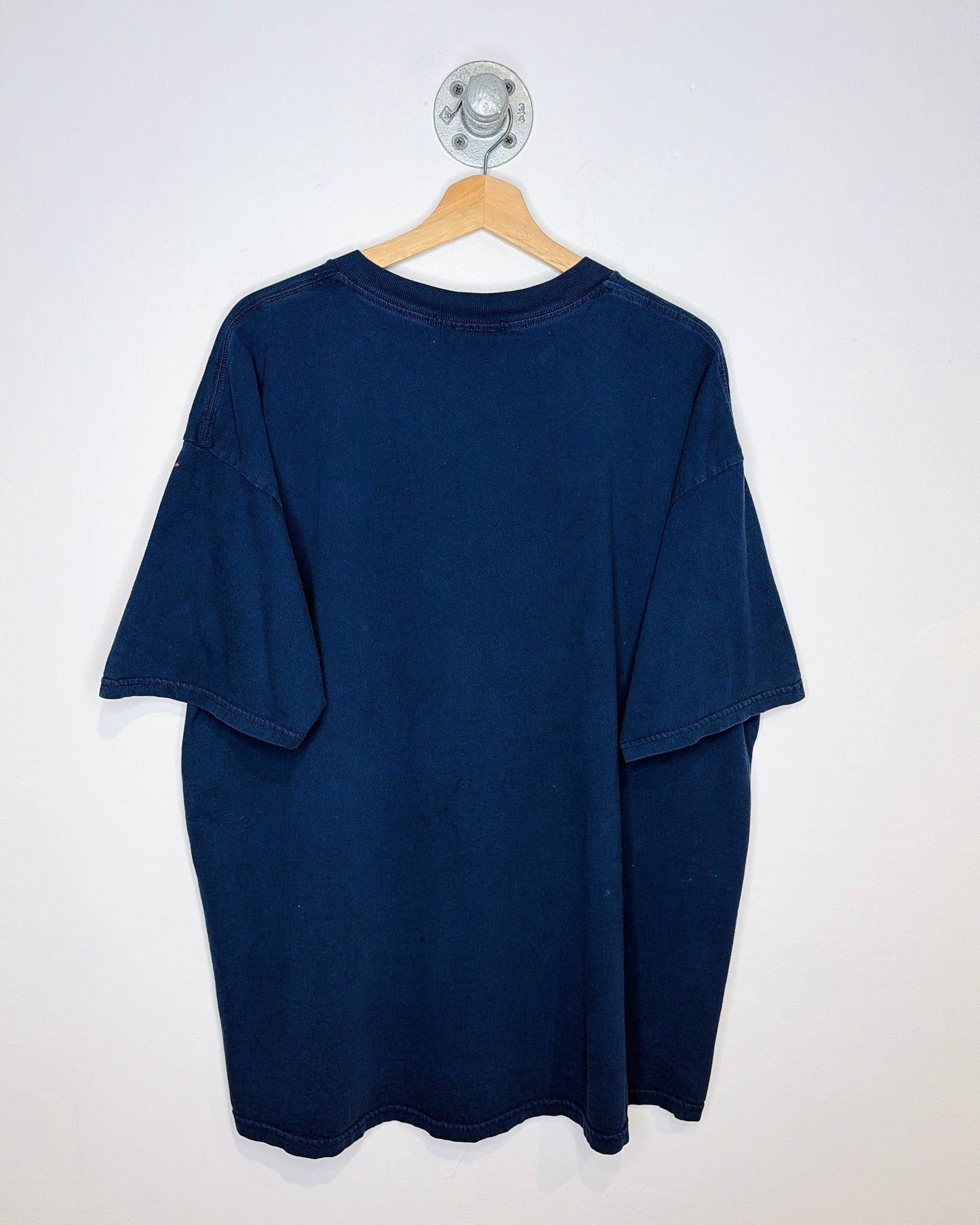 Vintage 90s Disney Grumpy Faded Navy Blue Tee Shirt