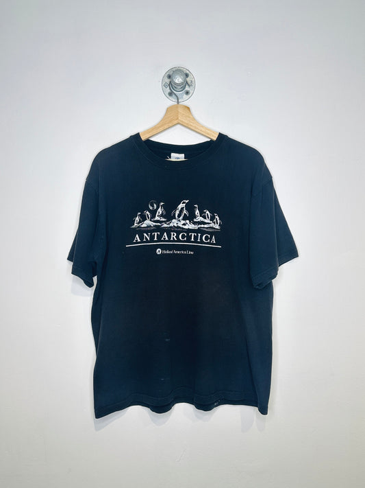 Vintage 1990s Antarctica Penguin Black Tee Shirt