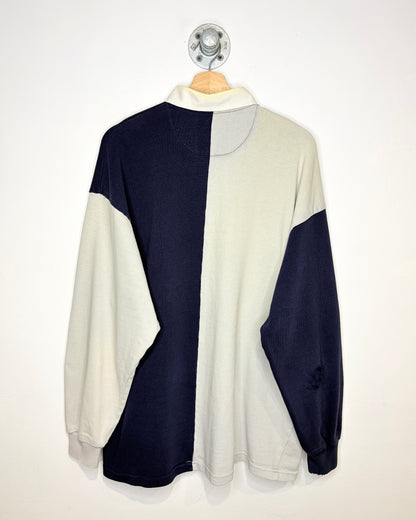 Vintage 90s MBCHS Vikings Navy Rugby Longsleeve Shirt