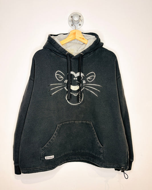2000s Tigger Big Face Black Hoodie