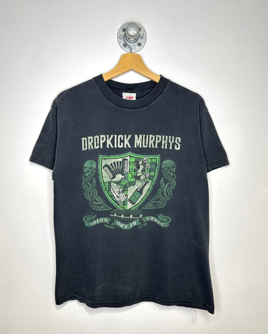 2000s Dropkick Murphys Faded Black Tee Shirt
