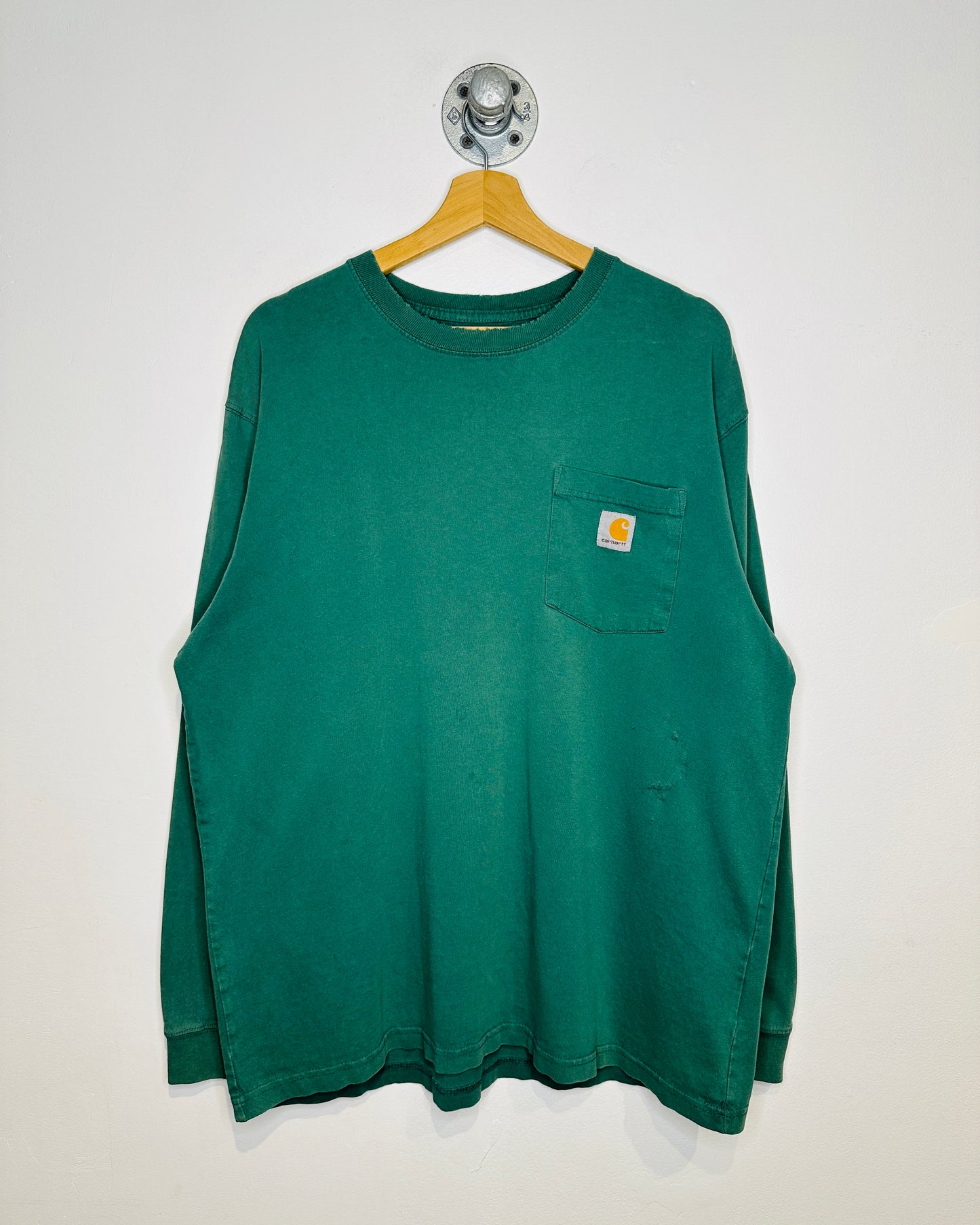 Carhartt Sage Green Single Pocket Long Sleeve Shirt