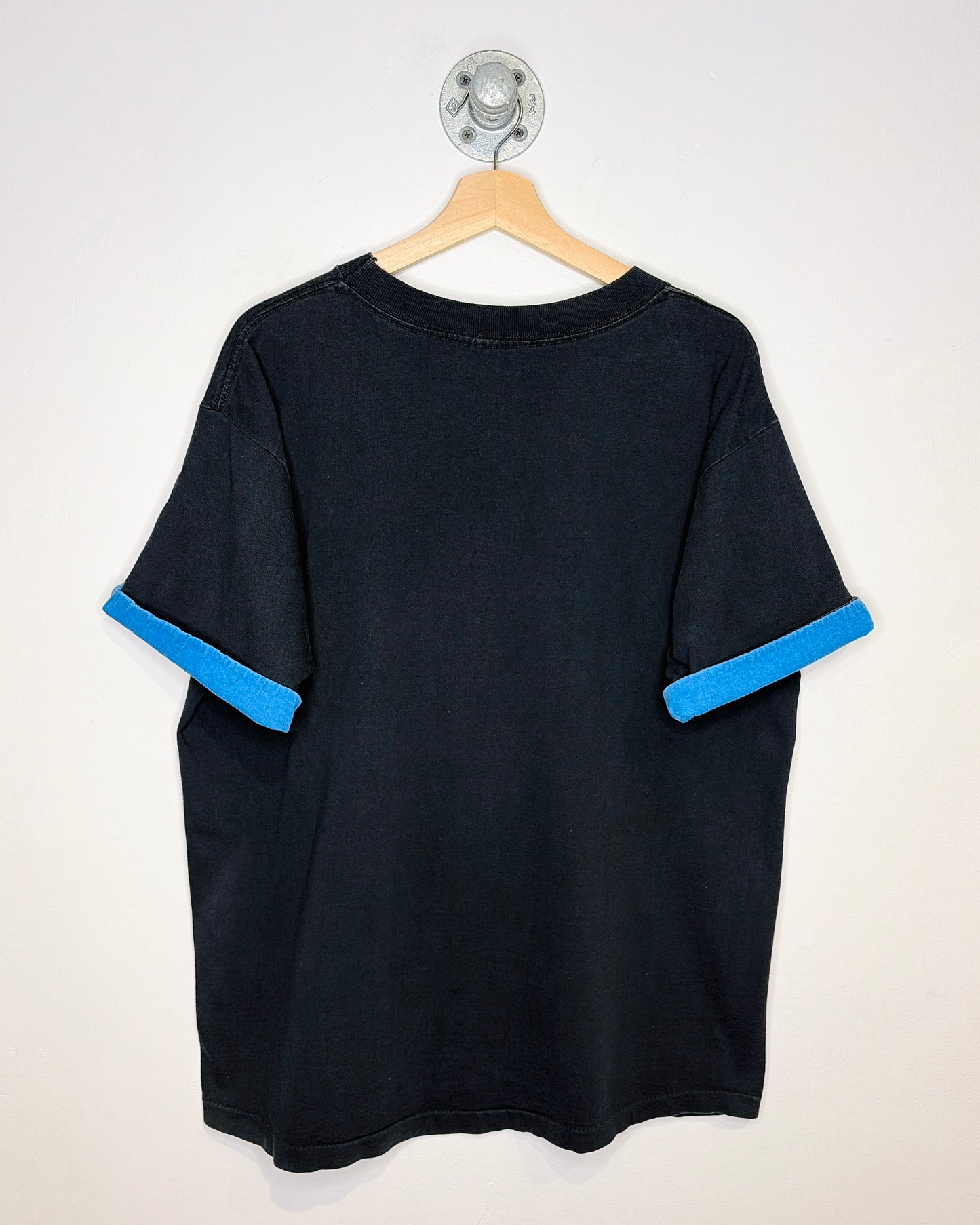 Vintage 90s Disney Mickey Mouse Florida TwoTone Black Tee Shirt