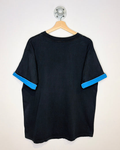 Vintage 90s Disney Mickey Mouse Florida TwoTone Black Tee Shirt