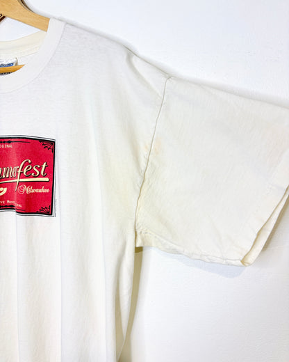 Vintage 2000 Milwaukee Summerfest White Tee Shirt