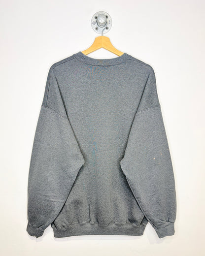 Vintage 90s Gold’s Gym Simi Valley California Charcoal Grey Crewneck Sweatshirt